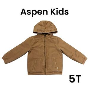 Aspen Kids Canvas Sherpa Lined Jacket
